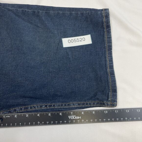 Wrangler Denim Shorts Men's 32x11 Blue Free Stretch Straight Fit Preppy American - Picture 7 of 8